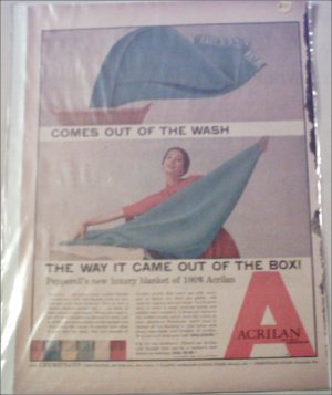 Acrilan Blue Blanket ad