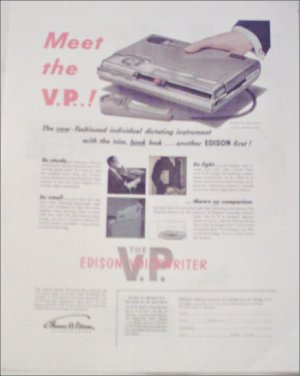1953 Edison Voiceprinter ad