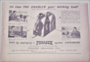 1955 Fonadek ad from the UK