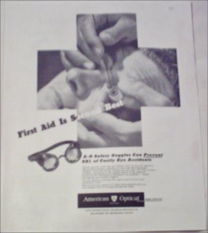 1946 American Optical Safety Goggles ad
