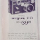 1959 Argus C-3 Camera ad