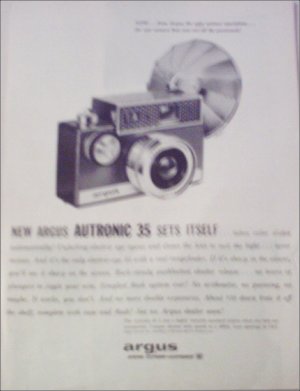 1960 Argus Autronic 35 Camera ad #1
