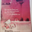1960 Brachs Chocolate Cherries ad