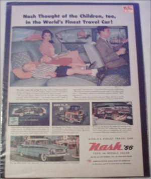 1956 American Motors Nash Ambassador 4 dr sedan car ad