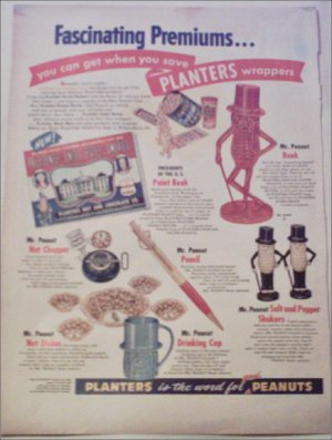 Planters Peanuts Collectibles ad