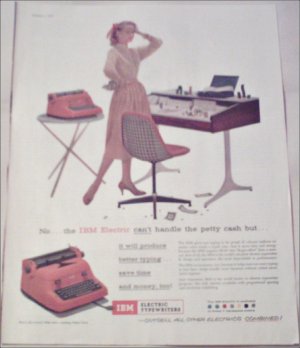 1957 IBM Electric Typewriter ad