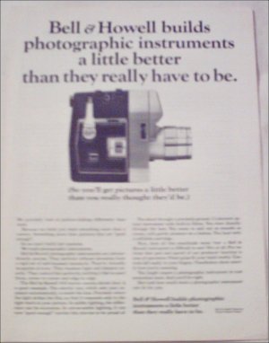 Bell & Howell 418 Movie Camera ad