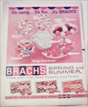 1964 Brachs Spring and Summer Candy ad