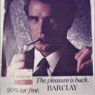 1980 Barclay Cigarette ad