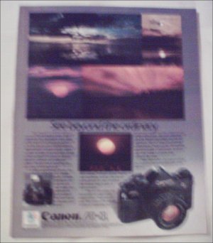 1983 Canon A-1 Camera Sunset ad