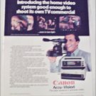 1983 Canon Accu-Vision Video Camera ad