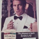 1982 Barclay Cigarette ad