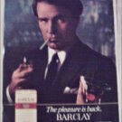 1982 Barclay Cigarette Dark Jacket ad