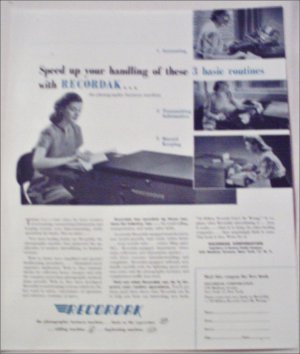 Recordak Business Machines ad