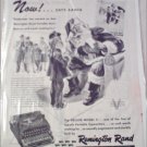 1945 Remington Rand Deluxe Model 5 Typewriter Christmas ad