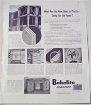Bakelite Plastics New Ideas ad