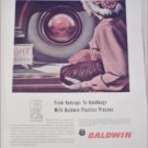 Baldwin Plastic Presses ad