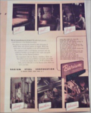 1948 Barium Steel Corporation ad