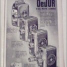 DeJur 8 mm Movie Cameras Christmas ad