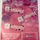1967 Clarks Fruit Punch Gum ad