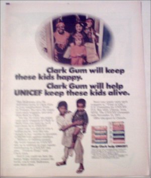 1971 Clarks Gum Halloween ad
