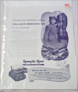 Remington Rand Bookeeping Machines ad