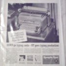 1948 Remington Rand Electric De Luxe Typewriter ad