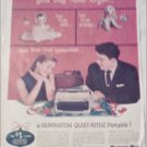 1957 Remington Rand Quiet-Riter Portable Typewriter Christmas ad