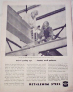 1954 Bethlehem Steel Construction ad