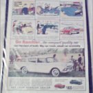 1959 American Motors Rambler American 4 dr stationwagon car ad white