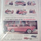 1959 American Motors Rambler CC 4 dr stationwagon car ad red