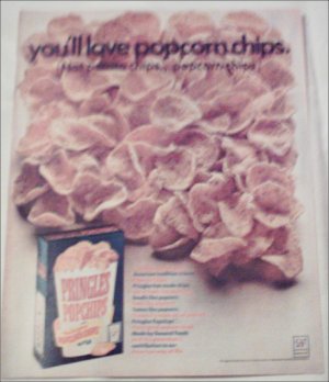 1969 Pringles Popcorn Chips ad
