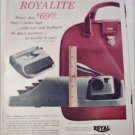 1956 Royal Portable Typewriter ad