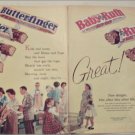 1961 Curtiss Baby Ruth & Butterfinger Candy Bar ad