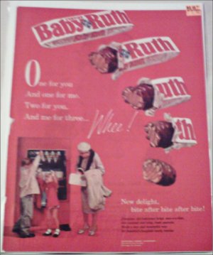 1961 Curtiss Baby Ruth Candy Bar Machine ad