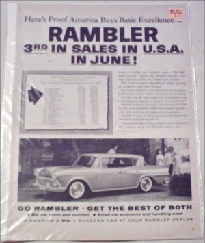 1959 American Motors Ambassador 4 dr ht car ad June