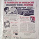 1959 American Motors Rambler 4 dr stationwagon Shaggy Dog Contest ad