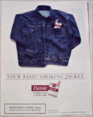 1994 Basic Cigarettes Jacket ad