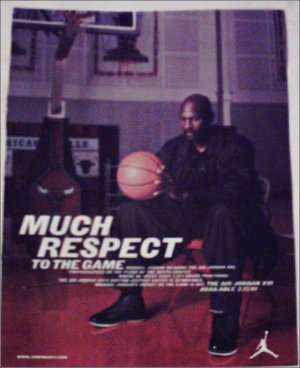 2001 Air Jordan XVI Shoe ad featuring Michael Jordan