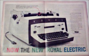 1960 Royal Electric Typewriter ad