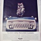 Royal Safari Typewriter Graduation ad