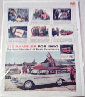 1960 American Motors Rambler Custom CC stationwagon car ad white