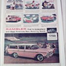 1960 American Motors Rambler Custom CC stationwagon car ad pink
