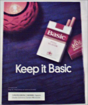 1998 Basic Cigarettes Candle ad