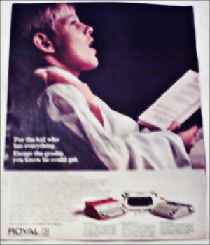 1966 Royal Typewriters ad