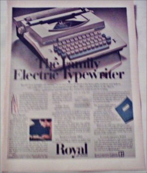 1969 Royal Family Electric Typewriter ad