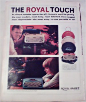 Royal Sahara Portable Typewriter ad