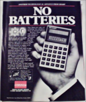 Sharp Calculator ad