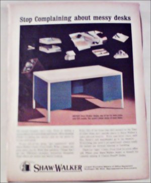 1965 Shaw-Walker Desk ad