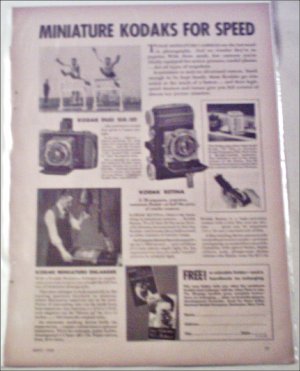 1935 Kodak Minature Camera's ad